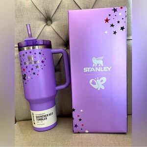 Stanley x Olivia Rodrigo Purple Stanley Quencher H20 Tumbler 40oz Stars Collab